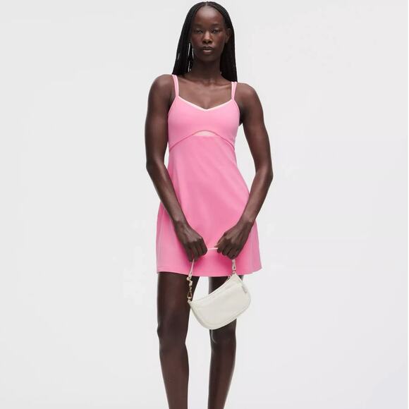 lululemon athletica Dresses & Skirts - NWT Lululemon Align Layered Dress in Candy Cloud / Pink Pearl Size 6